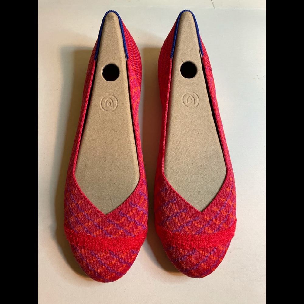 Rothy’s The Flat Pomegranate Grid NWT 9